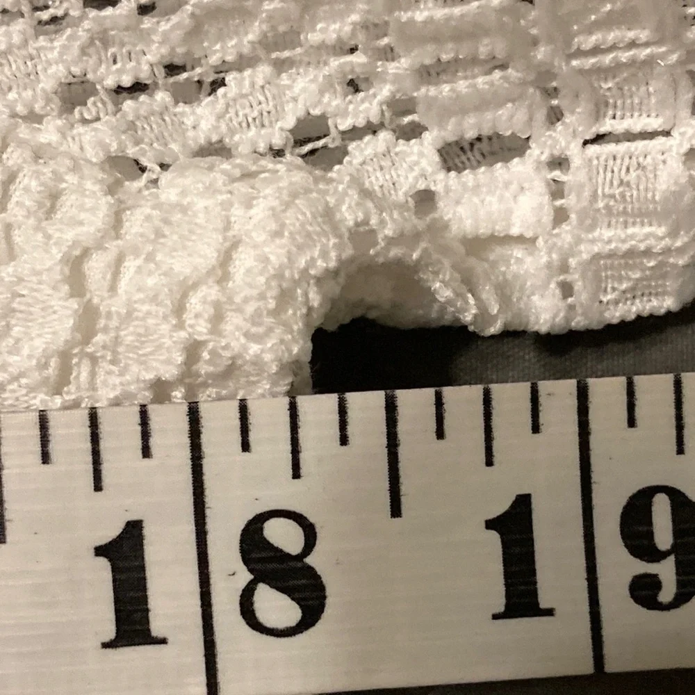 New NWT Banana Republic White Lace Women's Lined Top Blouse M - Picture 7 of 10